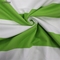 Роскошное зеленое и белое Striped пляжный полотенце большое Microfiber 256g